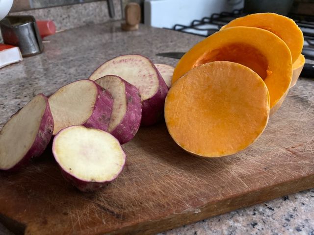 Calabaza y batata