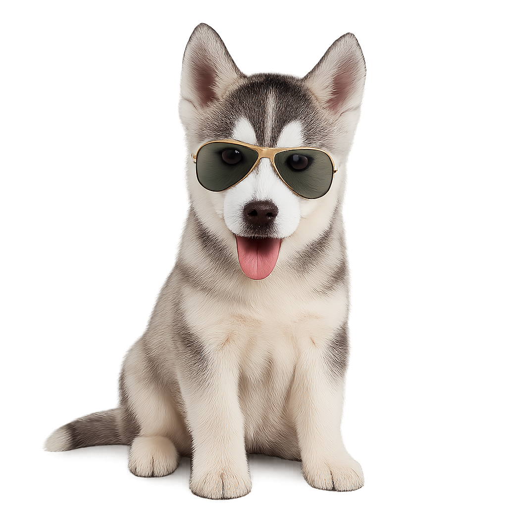 Husky feliz